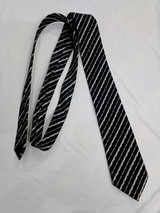 Striped Black Tie