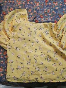 Floral Yellow Top