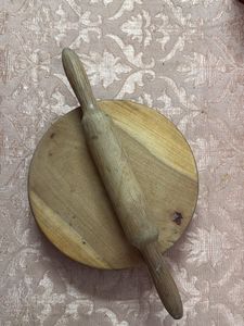Wooden Chapati Board & Rolling Pin