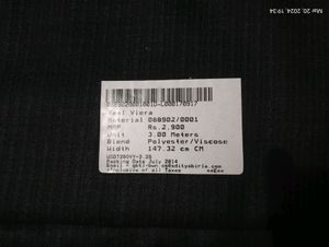 Graviera Unstitched Polyester/Viscose Coat Fabric
