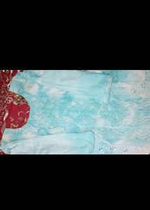 Sky Blue Kurti Heavy