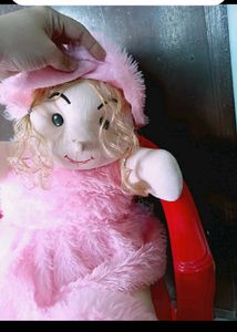 Cute Pink Plush Doll