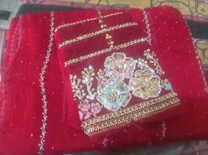 Gorgeous Red Embroidered with handwork Blouse