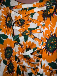Berrylush Floral Print Back Stylish Dress