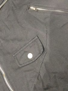 Black Moto Maxi Coat