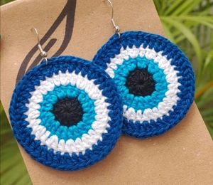 Crochet Evil eye🧿 Earrings