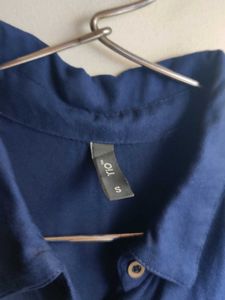RIO Blue Cold Shoulder Dress