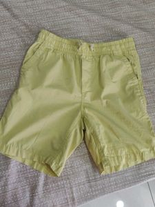 Yellow Pull-On Shorts