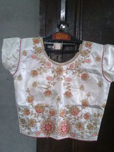 Embroidered White Blouse