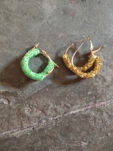 Sparkly Hoop Earrings