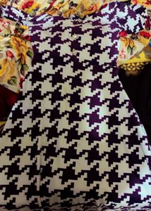 Chic Houndstooth Print Dress