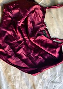 12.6.4 SEXY SATIN COWL NECK TOP