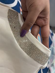 White Embellished Top