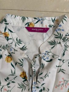 Casual White Floral Top
