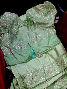 designer saree with blouse