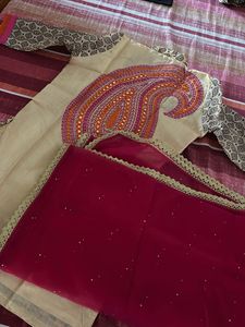 Nice festive suite with dupatta