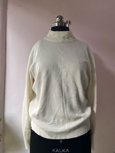 Cream Turtleneck Sweater