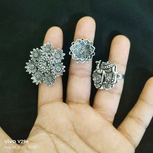 Oxidised Tone Ring Set