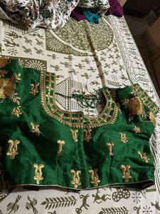 Green Embroidered Blouse