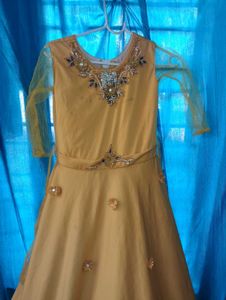 Embellished Yellow Girls&#39; Dress