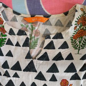 Gerua Kurta (Khadi Cotton)