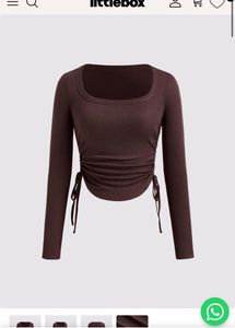 littlebox brown top with tag