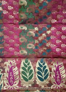 Chanderi Silk Saree With Stictched Blouse