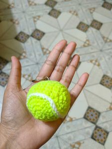 Tennis Ball Keychain