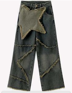 Baggy Y2k Vintage Star Straight Wide Leg Jeans