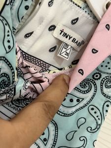 Pastel Paisley Print Dress Tiny Baby Size 36