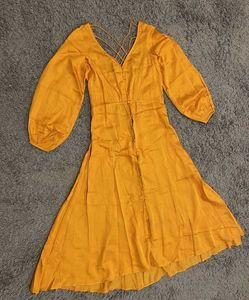 Orange Midi Dress