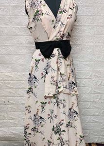 Floral Cream Maxi Dress/Gown