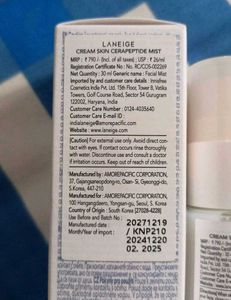 Laneige Cream Skin CeraPeptide Mist Brume