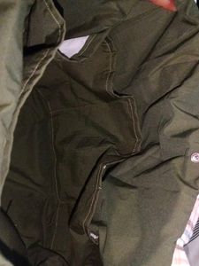 Color Block Canvas Tote Bag