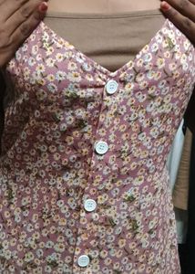 (Negotiable)Autumn fall cute floral dress 🩷