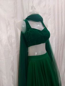 Green Lahenga Choli