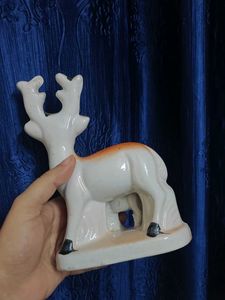 Vintage Ceramic Deer &amp; Fawn Figurine