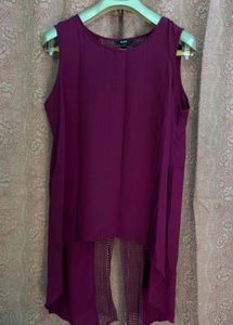 Chic Purple Sleeveless Top
