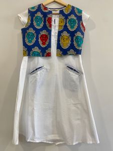 A-line Kurta With Overcoat