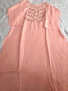 Peach Kurti