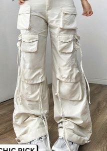White Cargo Jeans