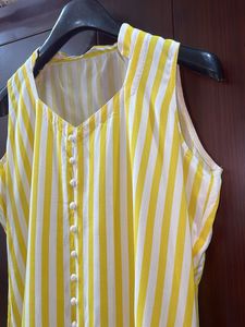 Strips Cut Sleeves Kurta