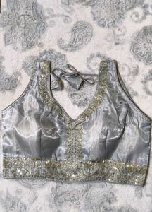 Y2K Desi NEW Silver Blouse