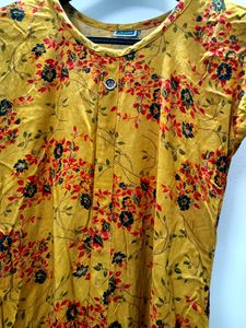 Mustard Kurta For Women
