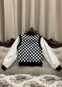 Checkered Sweater Vest