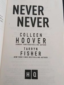 A Book By Collen Hoover...NEVER