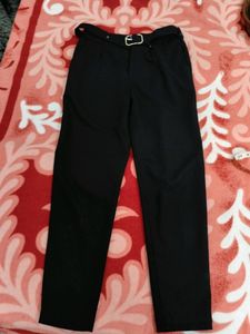 Women Black Formal Straight Fit Narrow Pants