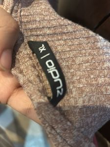 V-Neck Ribbed Tee