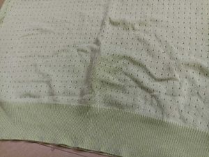 Green Patterned Short Sleeve Top