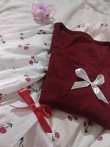 PINTERESTY KOREAN LONG SKIRT ERA AND TOP 🍒 HANDMA